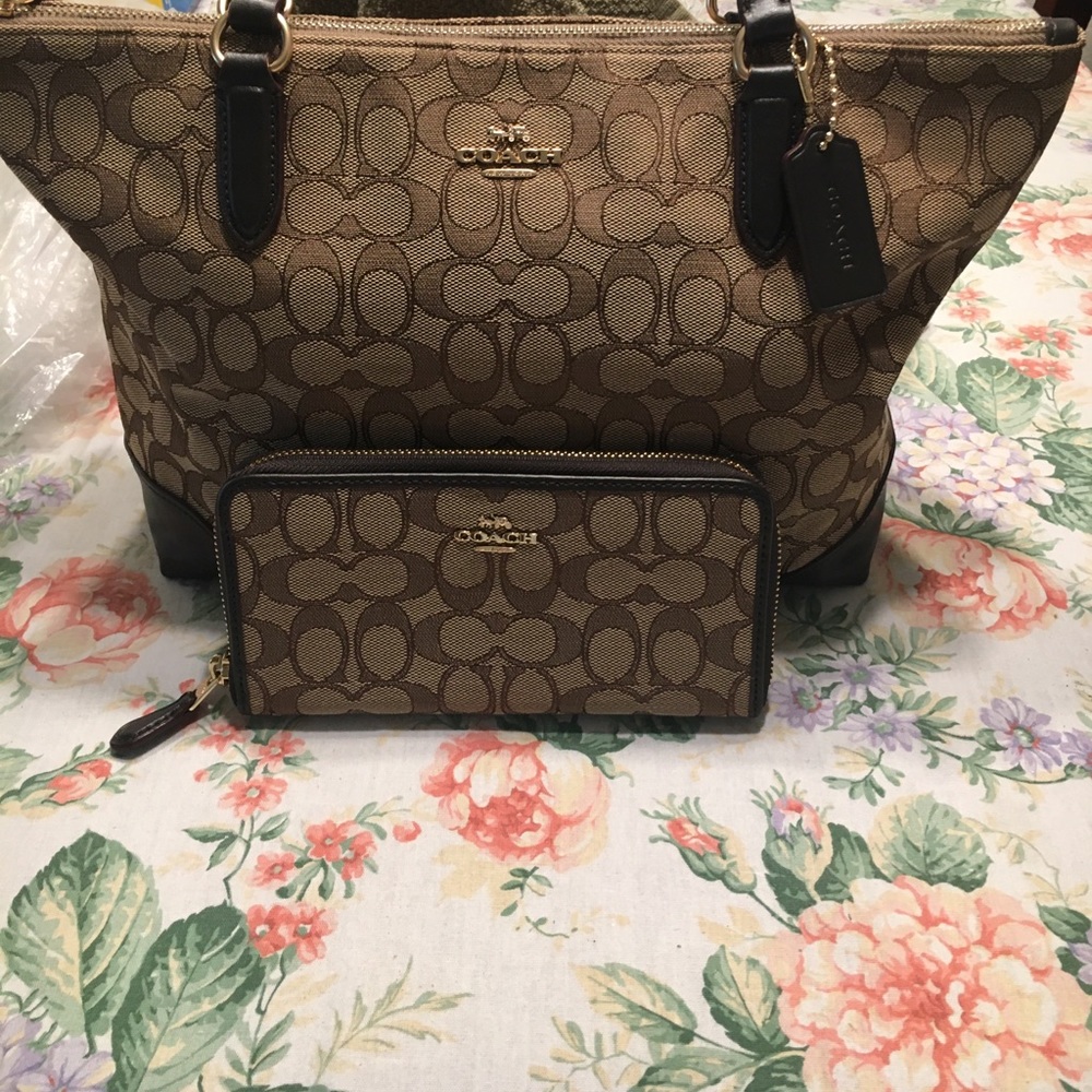 Monogram purse and wallet